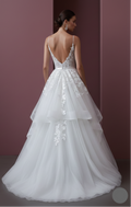 Long Sweetheart Wedding Dress Tulle Ball Gown Strapless