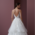 Long Sweetheart Wedding Dress Tulle Ball Gown Strapless