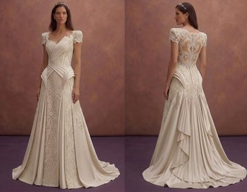 Luxury Bridal Gowns with Italian Silk Craftsmanship