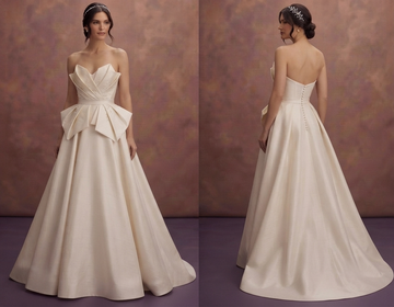 Luxury Silk Dupioni Wedding Dresses with Elegant Structure