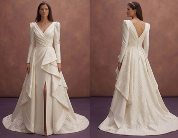 Luxury Silk Mikado Wedding Dresses with Modern Elegance