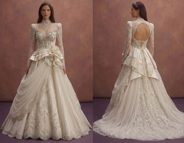 Luxury Wedding Dresses in Satin, Lace, Tulle, and Silk