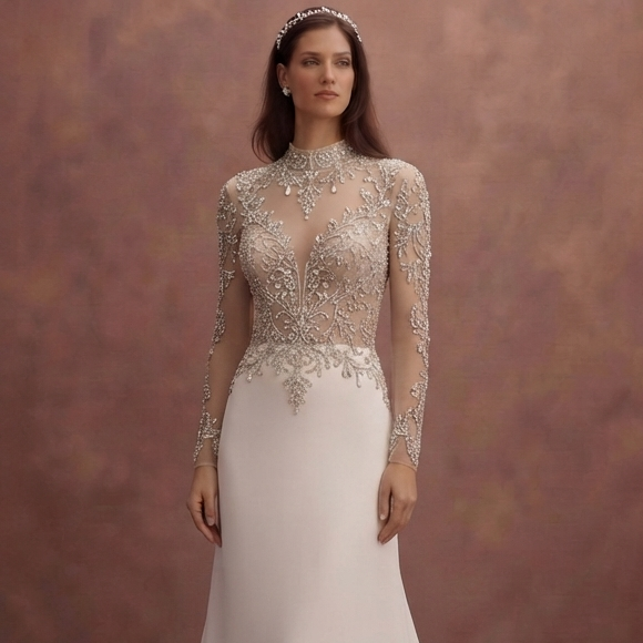 Luxury Wedding Dresses with Crystal Embellishments