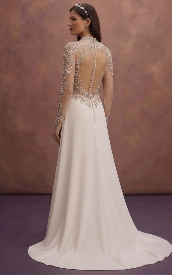 Luxury Wedding Dresses with Crystal Embellishments