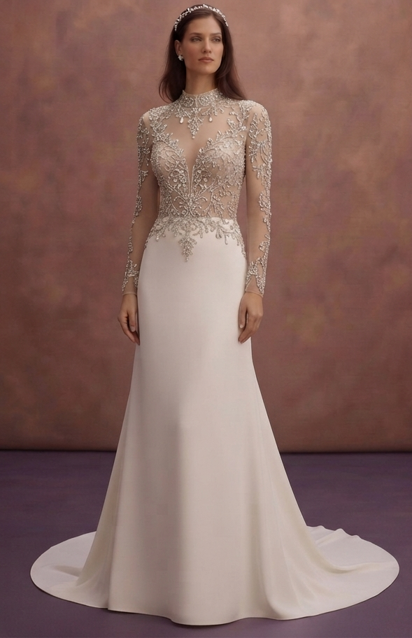 Luxury Wedding Dresses with Crystal Embellishments