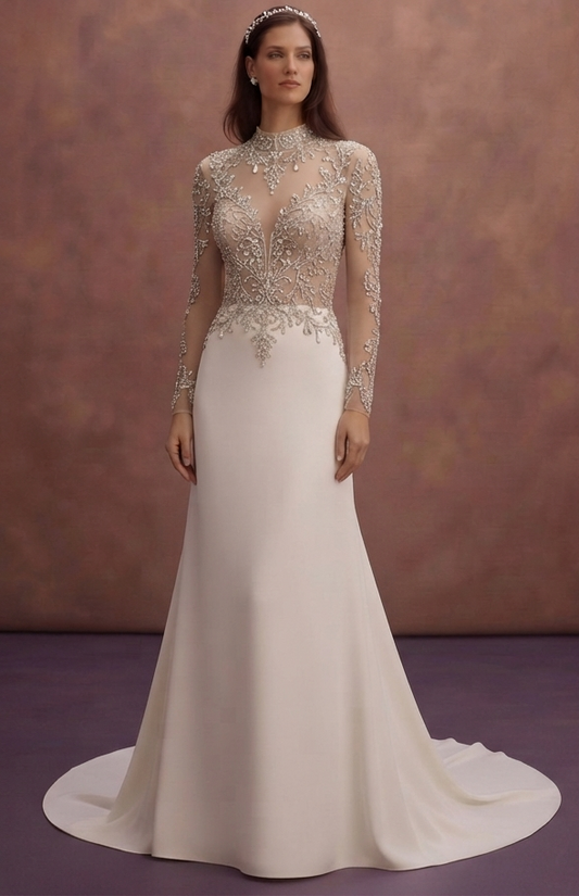 Luxury Wedding Dresses with Crystal Embellishments