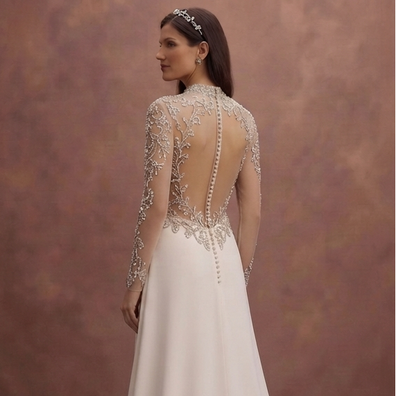 Luxury Wedding Dresses with Crystal Embellishments
