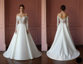 Masterpost All Styles Lace Satin Long Tulle Bridal Gown