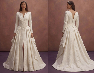 Matte Satin Wedding Dresses with Sculpted Bodices