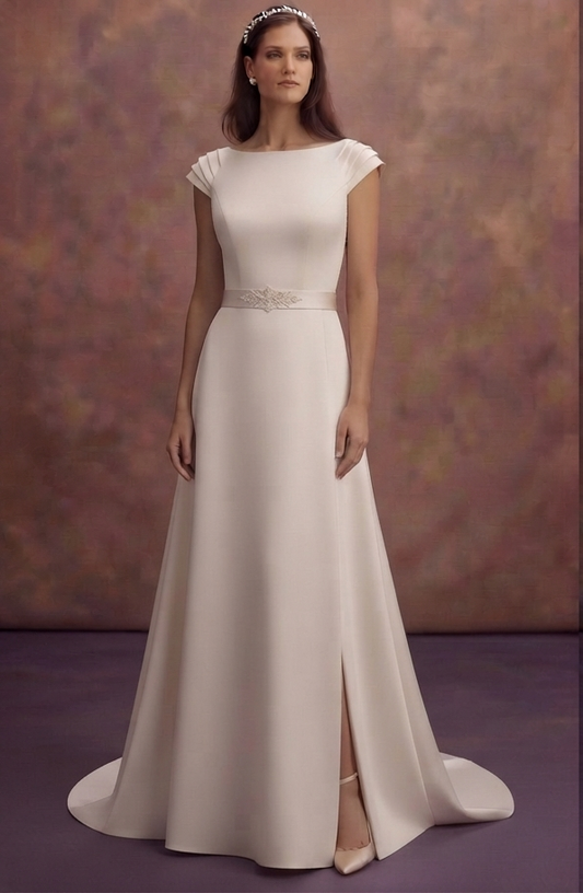 Matte Satin Wedding Dresses with Understated Luxury