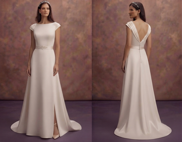 Matte Satin Wedding Dresses with Understated Luxury