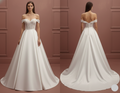 Matte Tulle Wedding Dress Classic Long Ball Gown Bridal