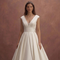 Mikado Ball Gown Wedding Dresses with Structured Elegance