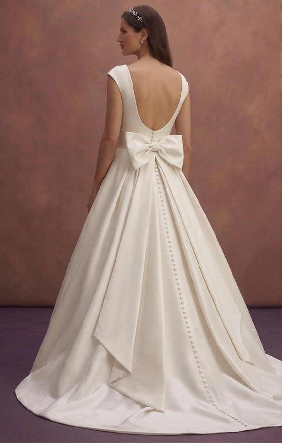Mikado Ball Gown Wedding Dresses with Structured Elegance