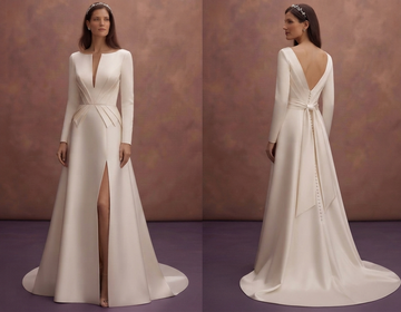 Minimalist Satin Wedding Dresses with Modern Bridal Appeal
