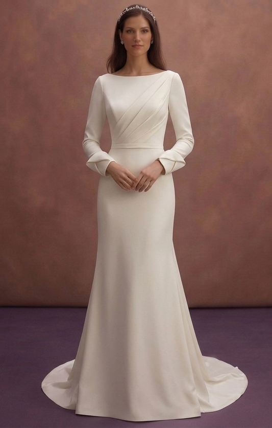 Minimalist Wedding Dresses with Clean Lines