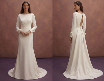 Minimalist Wedding Dresses with Clean Lines