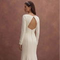 Modern Bridal Dresses with Minimalist Crepe Designs