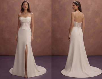 Modern Wedding Dresses with Minimalist Corset Bodices