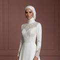 Modest Hijab Bridal Dress Premium Wedding Dress Style Muslim