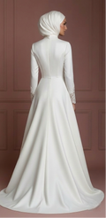 Modest Hijab Bridal Dress Premium Wedding Dress Style Muslim