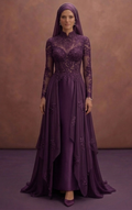 Modest Muslim Prom Dresses in Satin, Chiffon & Lace