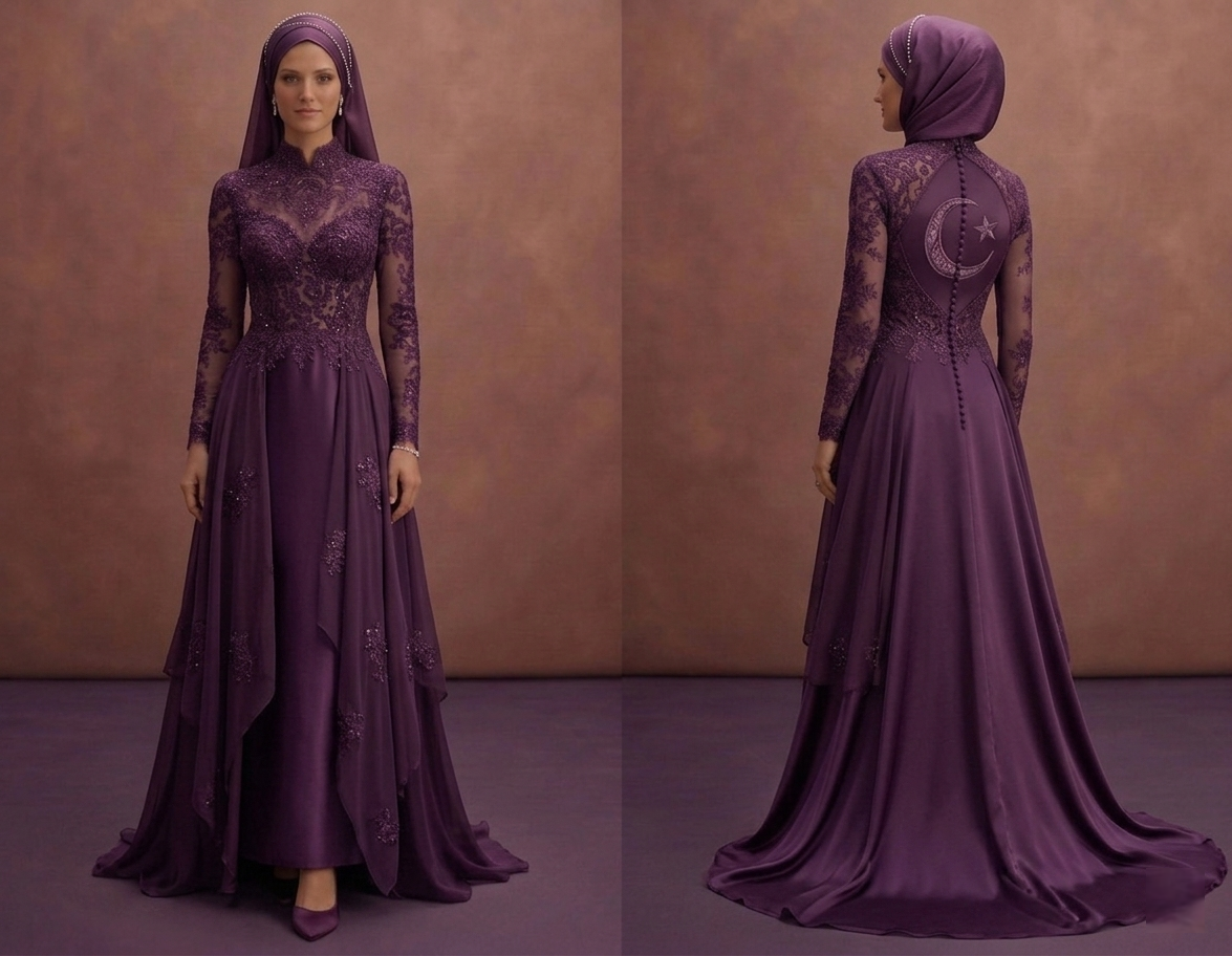 Modest Muslim Prom Dresses in Satin, Chiffon & Lace