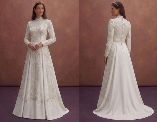 Modest Wedding Dresses with Full Coverage Elegance
