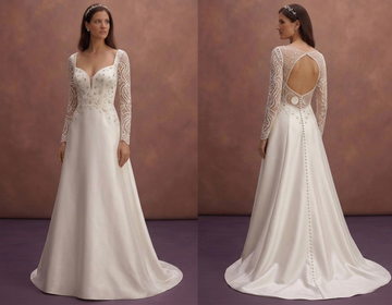 Moonlight Ivory Wedding Dress with Structured A-Line Shape