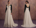 Mountain Wedding Dresses with Cozy Velvet Sleeves