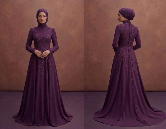 Muslim Prom Dresses with Hijab-Friendly Designs