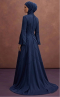 Navy Blue Muslim Prom Dresses – Elegant Evening Wear