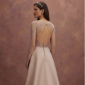 Nude Illusion Wedding Dresses with Modern Details