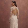 Nude Illusion Wedding Dresses with Modern Style