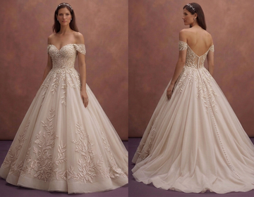Off-the-Shoulder Ball Gown Wedding Dresses with Fairytale Style