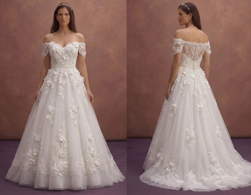 Off-the-Shoulder Wedding Dresses with Romantic Style