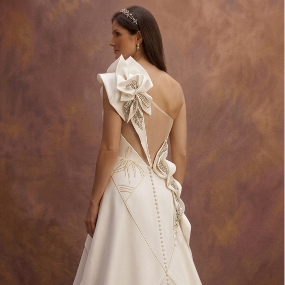One Shoulder Wedding Dresses with Fashion-Forward Style