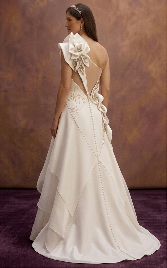One Shoulder Wedding Dresses with Fashion-Forward Style