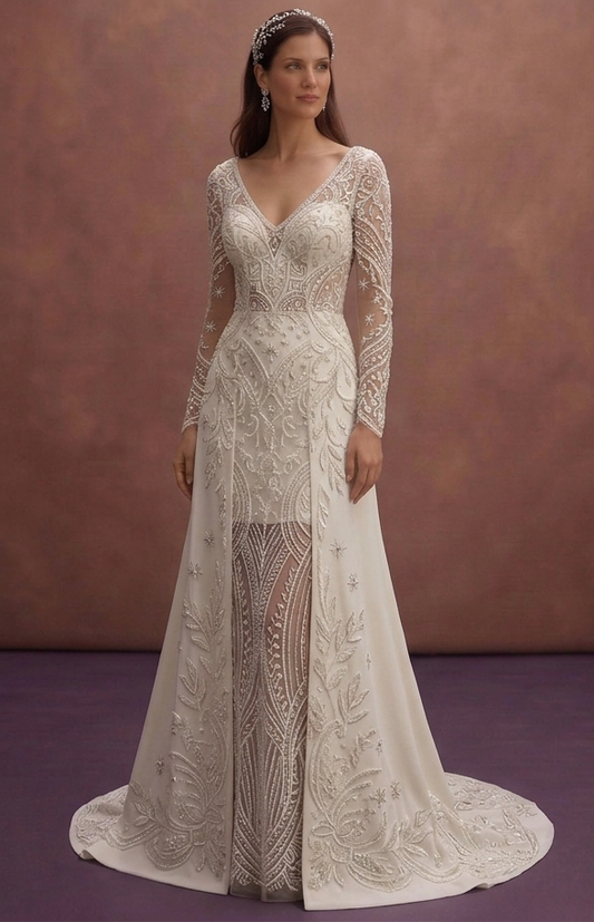 Open Back Wedding Dresses with Modern Glamour