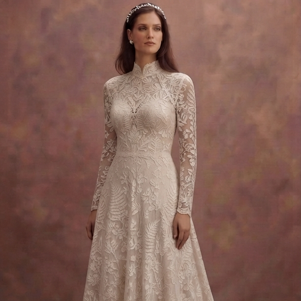 Organic Cotton Lace Wedding Dresses with Natural Beauty