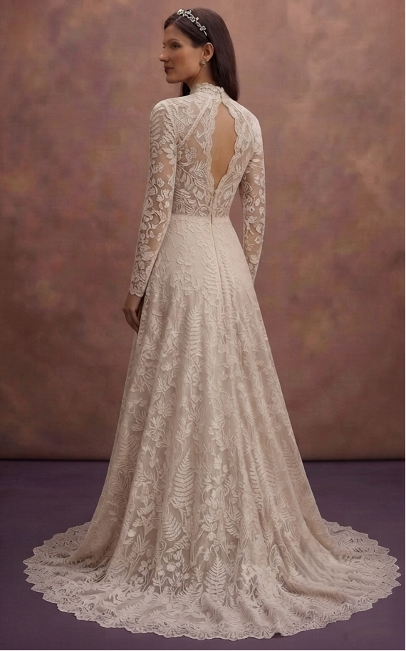 Organic Cotton Lace Wedding Dresses with Natural Beauty