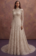 Organic Cotton Lace Wedding Dresses with Natural Beauty