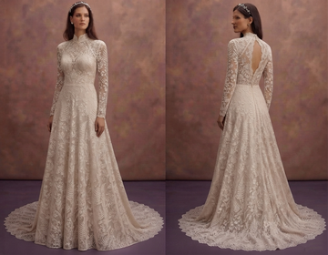 Organic Cotton Lace Wedding Dresses with Natural Beauty