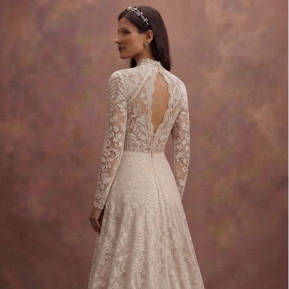 Organic Cotton Lace Wedding Dresses with Natural Beauty