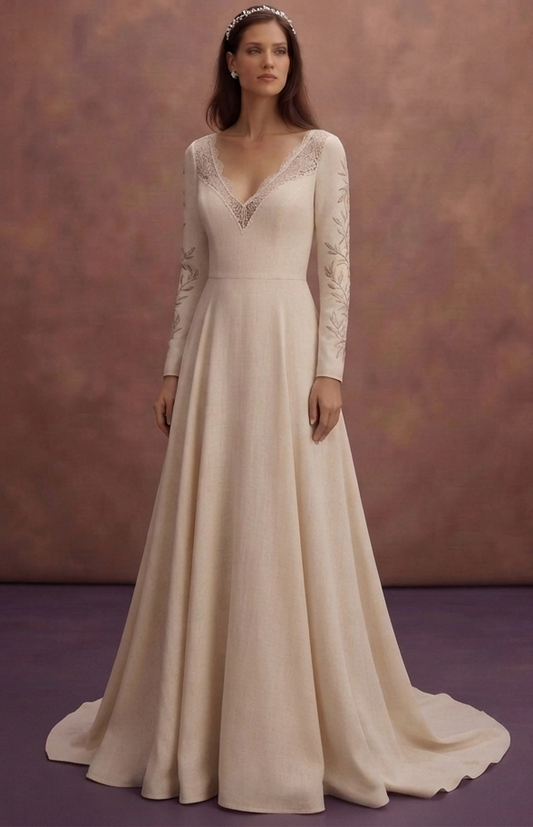 Organic Hemp Wedding Dresses with Natural Elegance