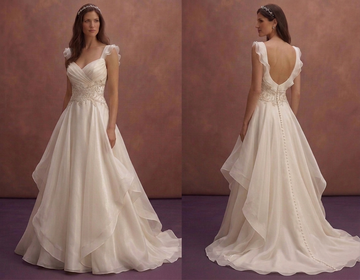 Organza A-Line Wedding Dresses with Graceful Movement
