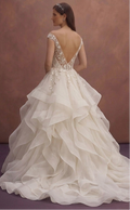 Organza Ball Gown Wedding Dresses with Dramatic Volume