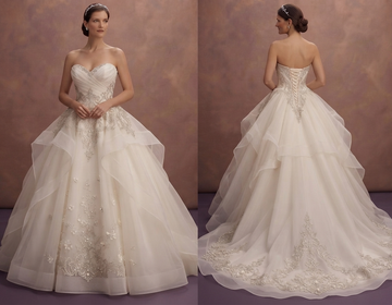 Organza Ball Gown Wedding Dresses with Regal Charm
