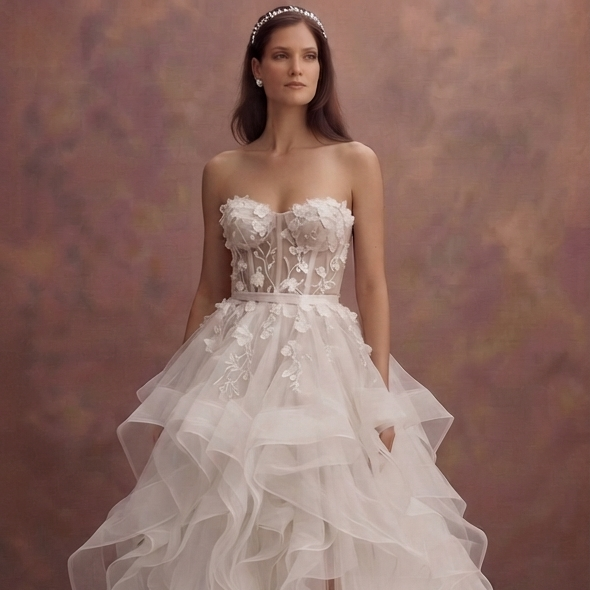 Organza Princess Wedding Dresses with Airy Volume