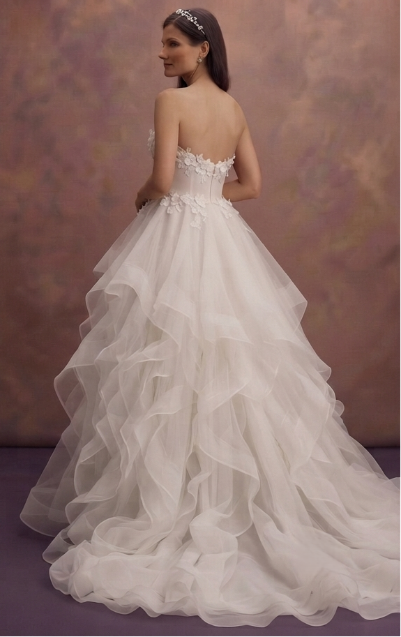 Organza Princess Wedding Dresses with Airy Volume